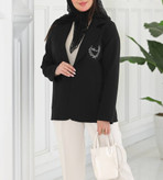 کت مزونی گلدوزی ترند سال مشکی