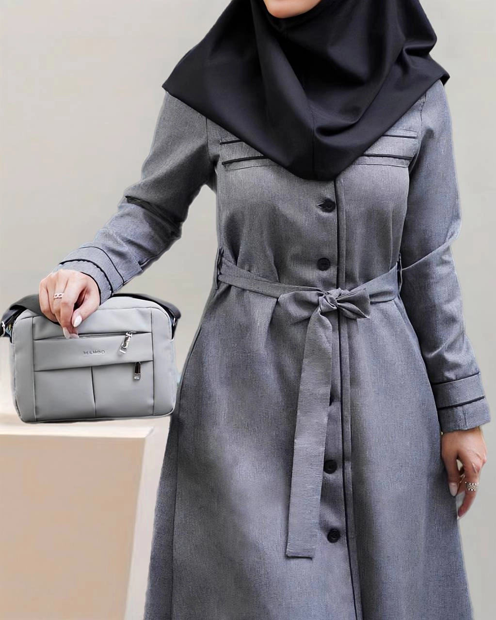 مانتو بلند نوک مدادی