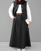 ست جلیقه دامن مشکی