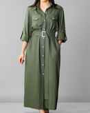 مانتو بلند سبز