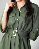 مانتو بلند سبز