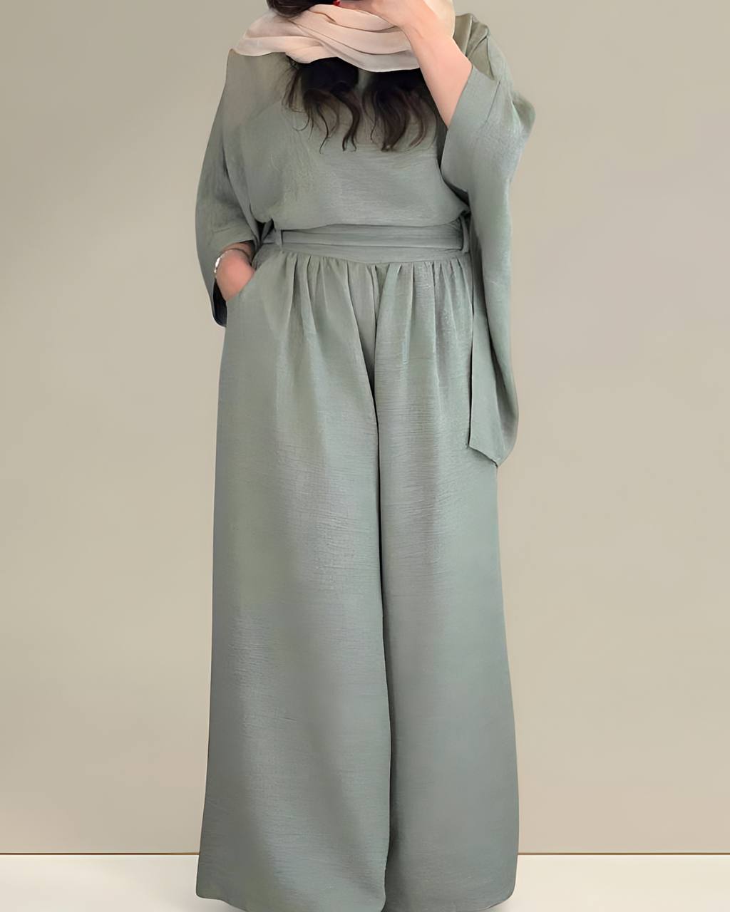 مانتو شلوار نسکافه ای